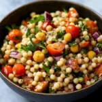Salade estivale de couscous perlé aux pois chiches croustillants: An Incredible Ultimate Recipe 3 b1nia5muhsvs8zjeml75